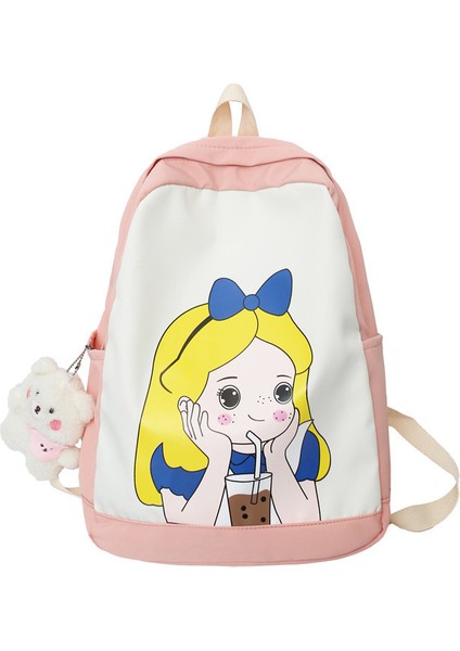 Senlınlı Çizgi Film Kız Sırt Çantası (Yurt Dışından)