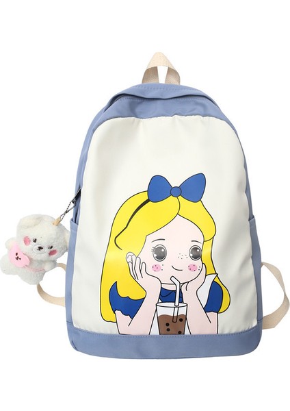 Senlınlı Çizgi Film Kız Sırt Çantası (Yurt Dışından)