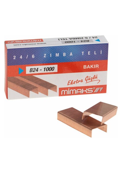 Zımba Teli Bakır 24/6 10 Paket