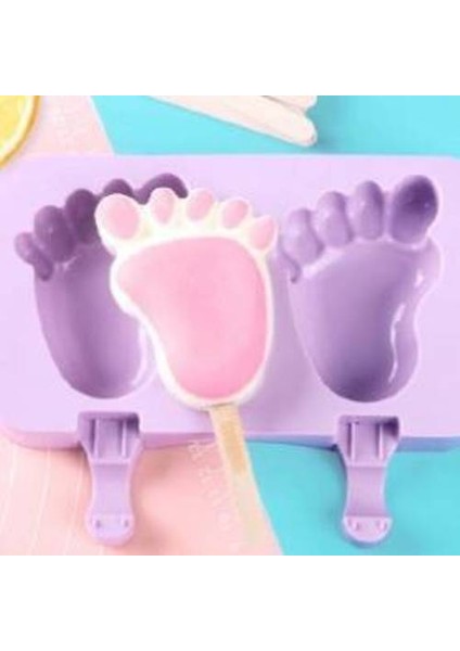 2pcs Silikon Dondurma Kalıp Yaz Ev Dondurma Dıy El Yapımı Buz Lolly Popsicle Kalıp Artefakt (Yurt Dışından)
