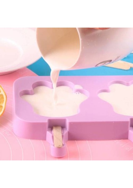 2pcs Silikon Dondurma Kalıp Yaz Ev Dondurma Dıy El Yapımı Buz Lolly Popsicle Kalıp Artefakt (Yurt Dışından) indirimleri