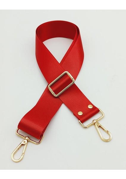 Polyester Kolon 120X4 cm Kırmızı Light Gold Metalli