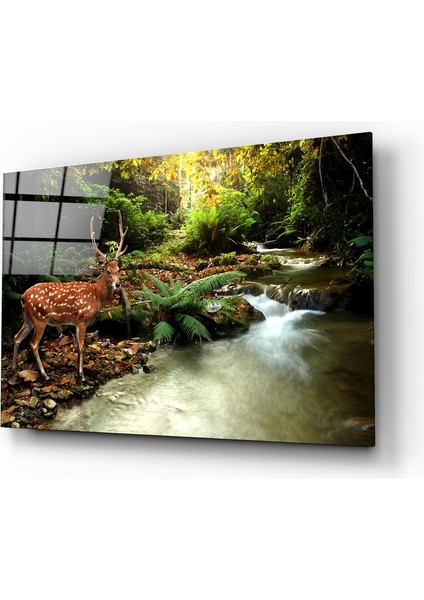 Orman Cam Tablo - 72X46 cm