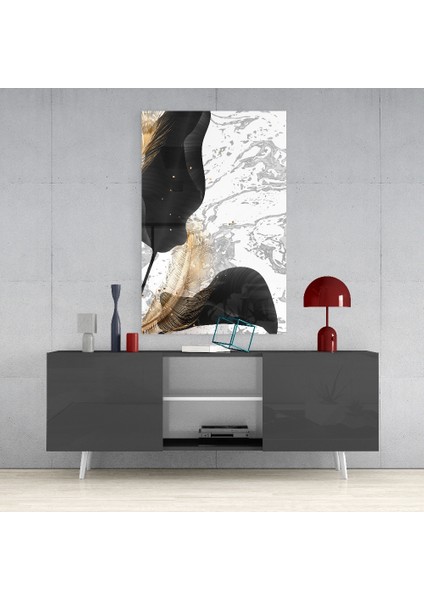 Yapraklar Cam Tablo - 72X46 cm fırsatları