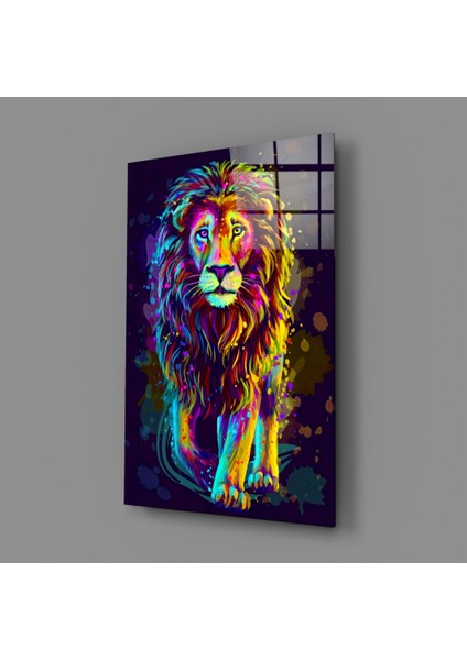 Aslan Cam Tablo - 72X46 cm