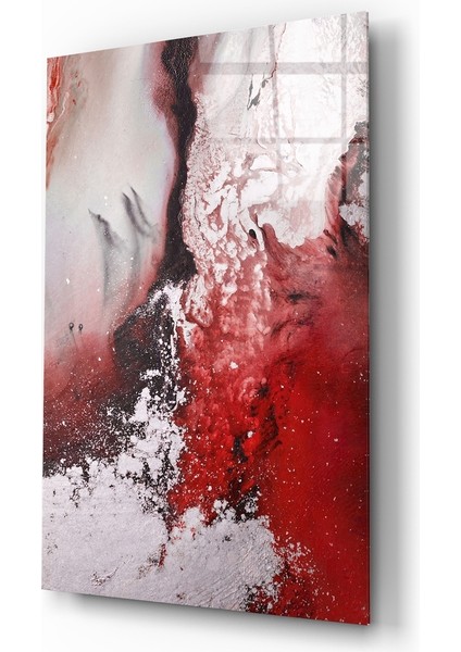 Soyutluğun Renkleri Cam Tablo - 72X46 cm