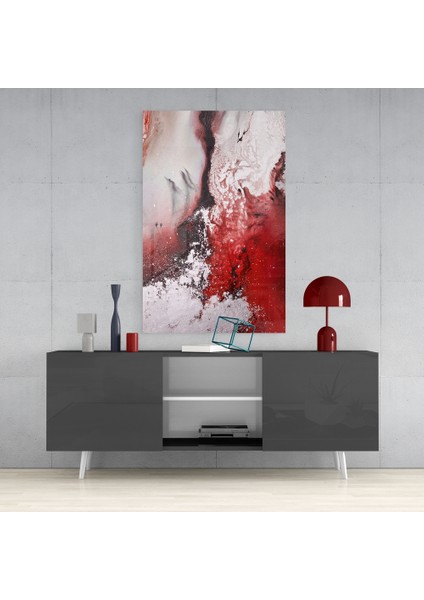 Soyutluğun Renkleri Cam Tablo - 72X46 cm