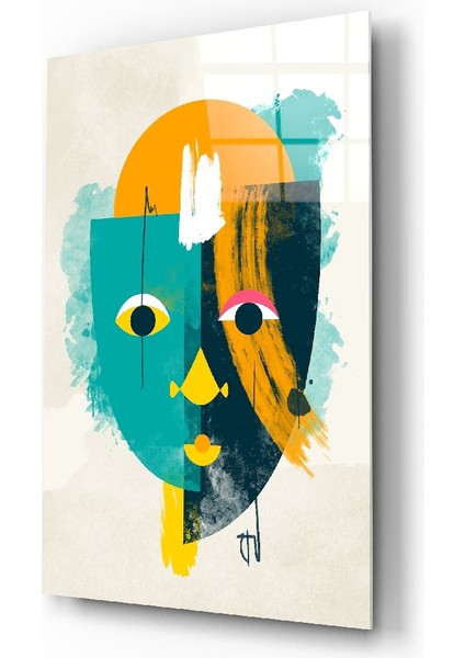 Illüstrasyon Cam Tablo - 72X46 cm