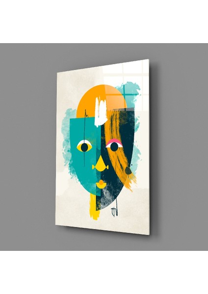 Illüstrasyon Cam Tablo - 72X46 cm
