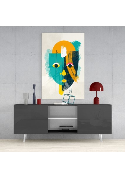 Illüstrasyon Cam Tablo - 72X46 cm