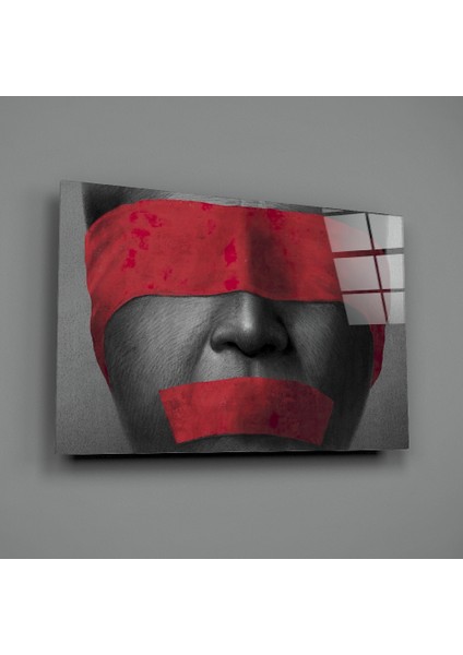 Sessizlik Cam Tablo - 72X46 cm fiyatları