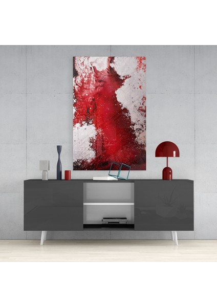 Soyutluğun Renkleri Cam Tablo - 72X46 cm