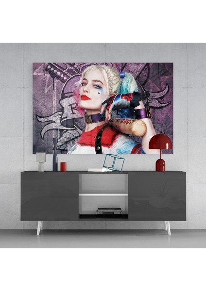 Harley Quinn Cam Tablo - 72X46 cm