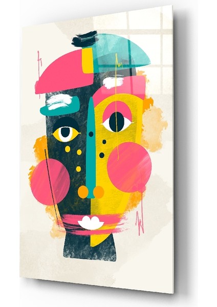 Illüstrasyon Cam Tablo - 72X46 cm