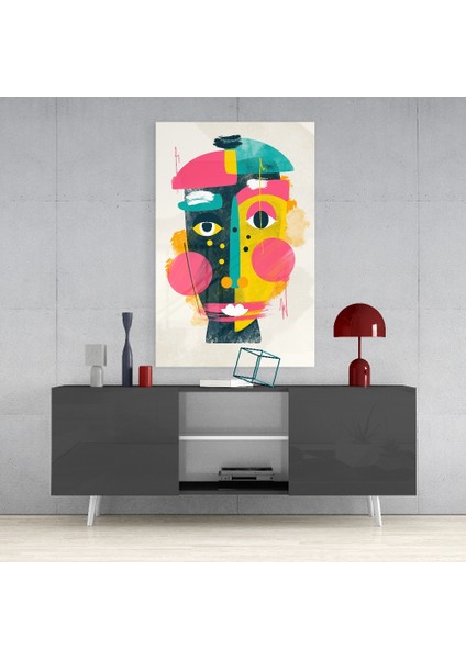Illüstrasyon Cam Tablo - 72X46 cm