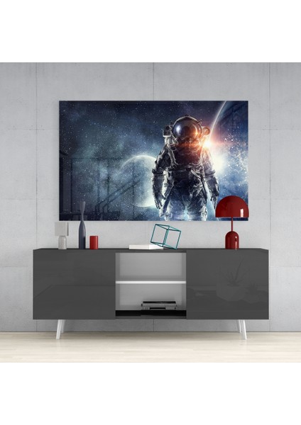 Astronot Cam Tablo - 72X46 cm fırsatları