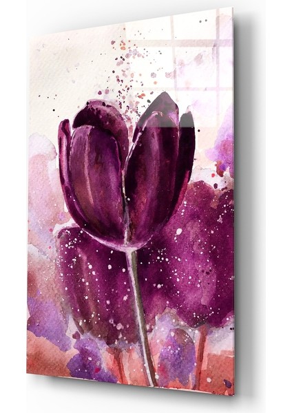 Lale Cam Tablo - 72X46 cm