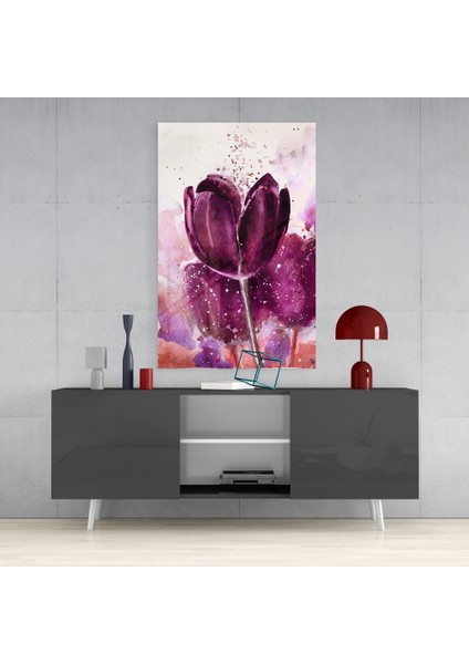 Lale Cam Tablo - 72X46 cm fırsatları