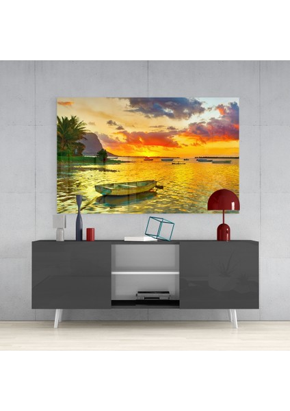 Gün Batımı Balıkçılığı - 72X46 cm fırsatları