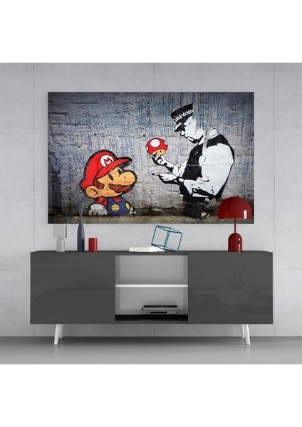 Süper Mario Cam Tablo - 72X46 cm