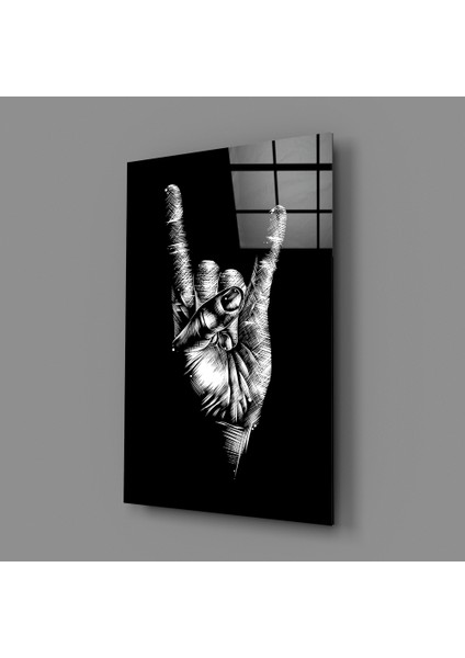 Horns Hands Cam Tablo - 72X46 cm