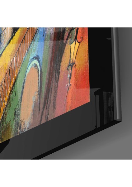Sevimli Şehir Cam Tablo - 72X46 cm