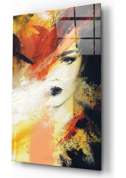 Kadın Cam Tablo - 72X46 cm