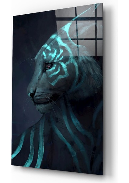 Neon Kaplan Cam Tablo - 72X46 cm