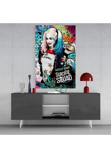 Harley Quinn Cam Tablo - 72X46 cm