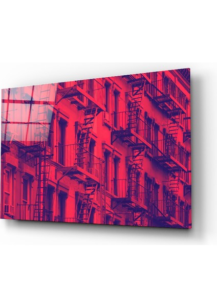 Pencereler Cam Tablo - 72X46 cm