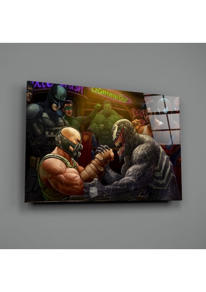Venom Vs Bane Cam Tablo - 72X46 cm
