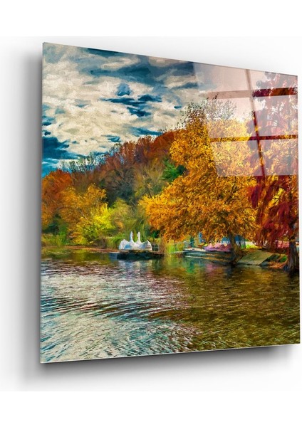 Göl Cam Tablo - 60X60 cm