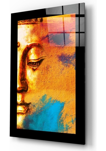 Buda Heykeli Cam Tablo - 72X46 cm
