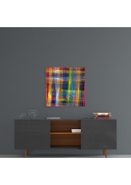 Renkli Dokunuşlar Cam Tablo - 40X40 cm fırsatları