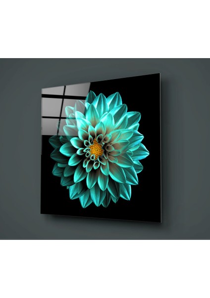 Yeşil Çiçek Cam Tablo - 60X60 cm fiyatları