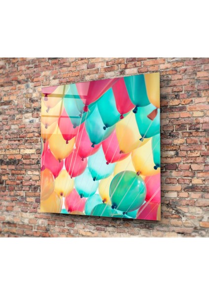 Balonlar Cam Tablo - 60X60 cm fiyatları