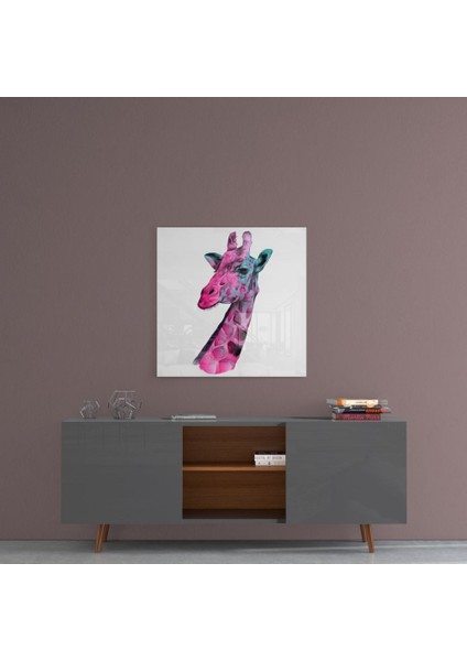 Zürafa Cam Tablo - 60X60 cm fırsatları