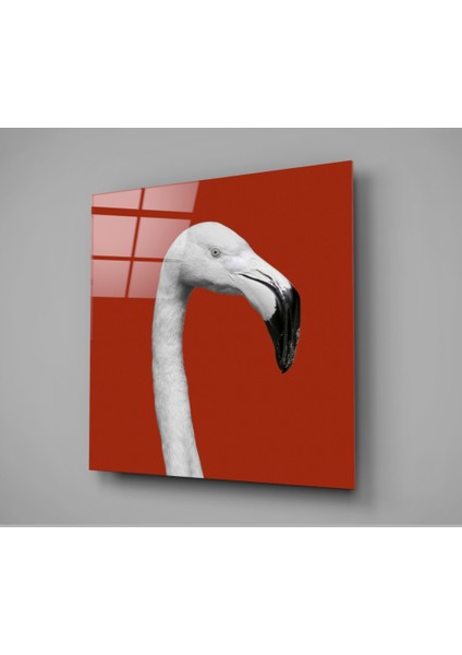 Flamingo Cam Tablo - 40X40 cm