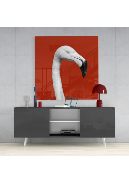 Flamingo Cam Tablo - 40X40 cm