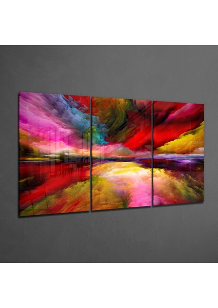 Renklerin Derinliği Cam Tablo - 3 Adet 72X46 cm fiyatları