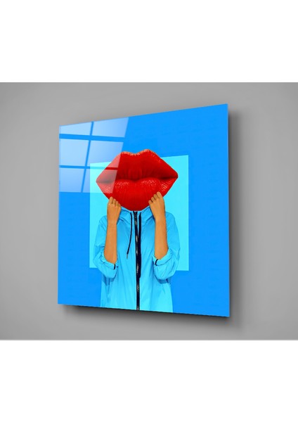 Dudak Kafa Cam Tablo - 40X40 cm fiyatları