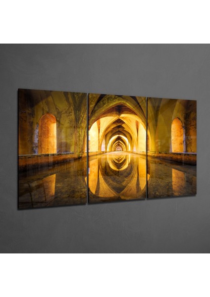 Sütunlar Mega Cam Tablo - 3 Adet 72X46 cm fiyatları