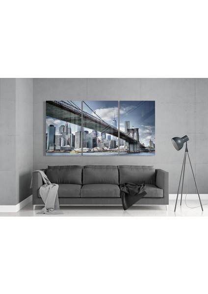 Manhattan Cam Tablo - 3 Adet 72X46 cm modelleri