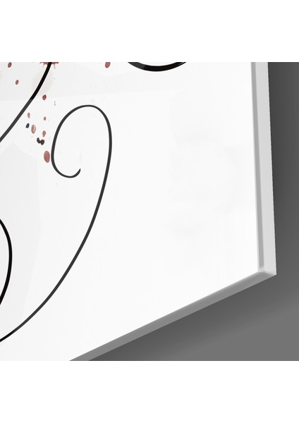 Çizgilerin Yüzü Cam Tablo - 40X40 cm modelleri