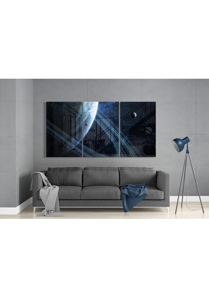 Satürn Cam Tablo - 3 Adet 72X46 cm modelleri