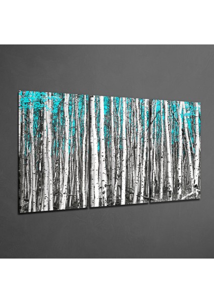 Yeşil Orman Cam Tablo - 3 Adet 72X46 cm fiyatları
