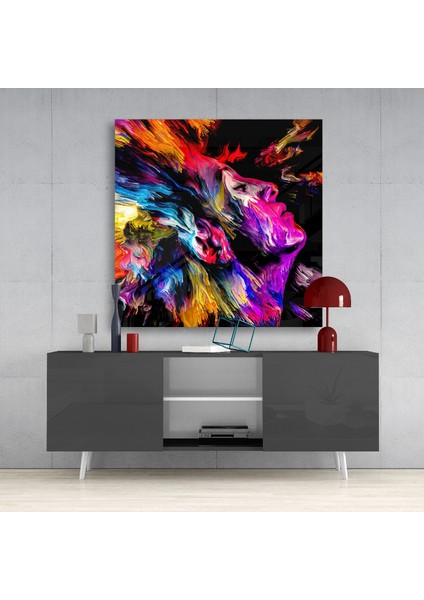 Renkli Düşler Cam Tablo - 40X40 cm fırsatları