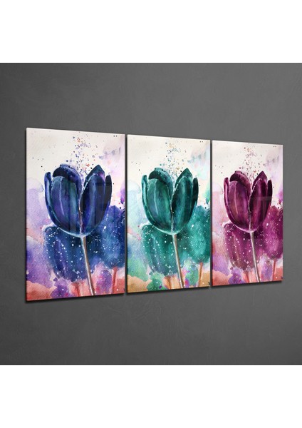Laleler Cam Tablo - 3 Adet 72X46 cm fiyatları