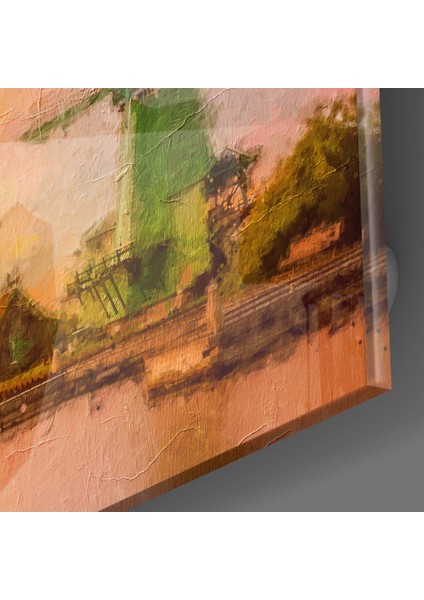 Yel Değirmenleri Cam Tablo - 72X46 cm modelleri