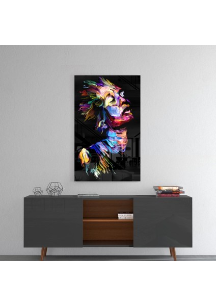 Efektli Kadın Cam Tablo - 72X46 cm fırsatları